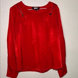 DKNY Bold Red Women's Blouse